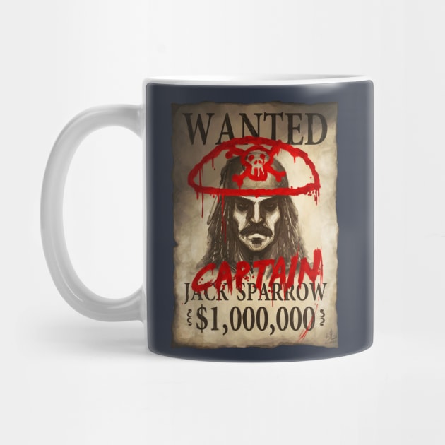 WANTED for Captain Jack Sparrow by RySpirit
